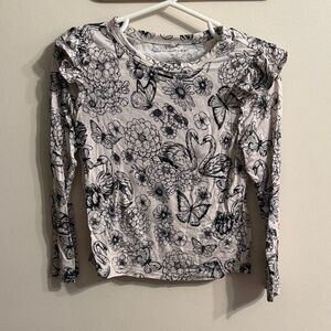 Posh Peanut Floral Print Long Sleeve Top